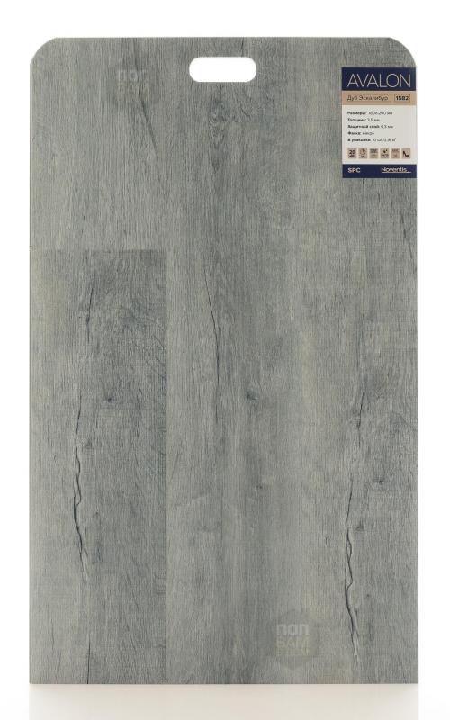 SPC ламинат Noventis Дуб Эскалибур 1582